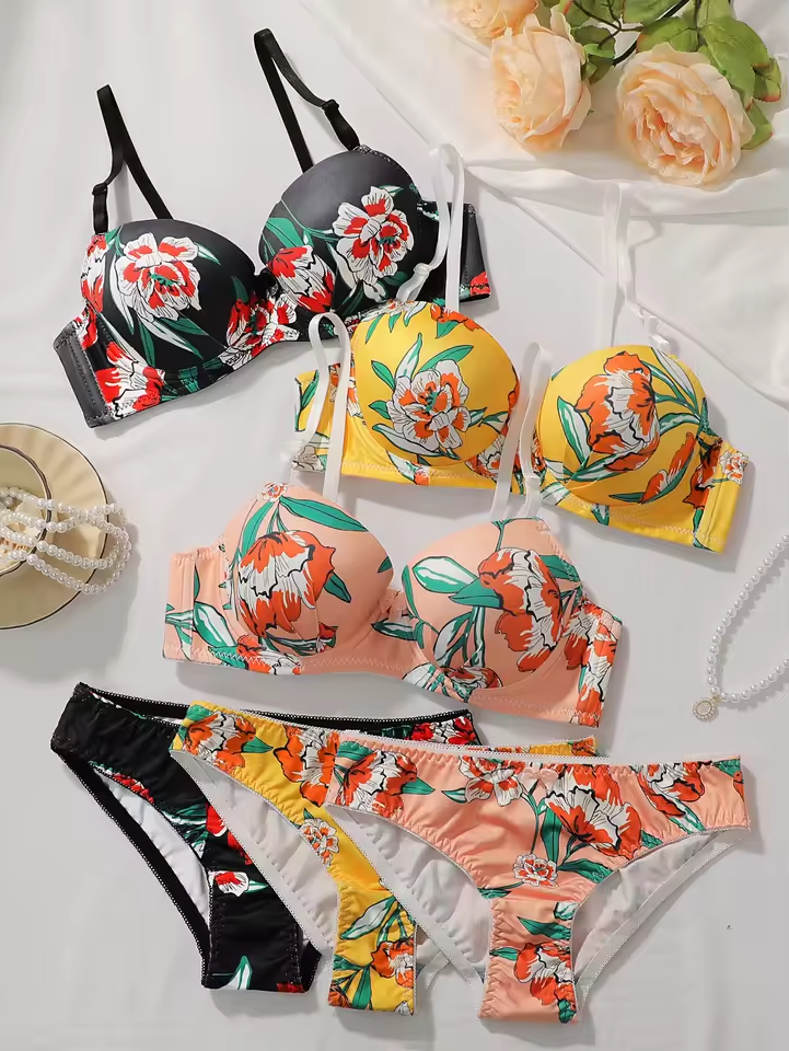 Combo Of 6 Bra & Panties Set Imported