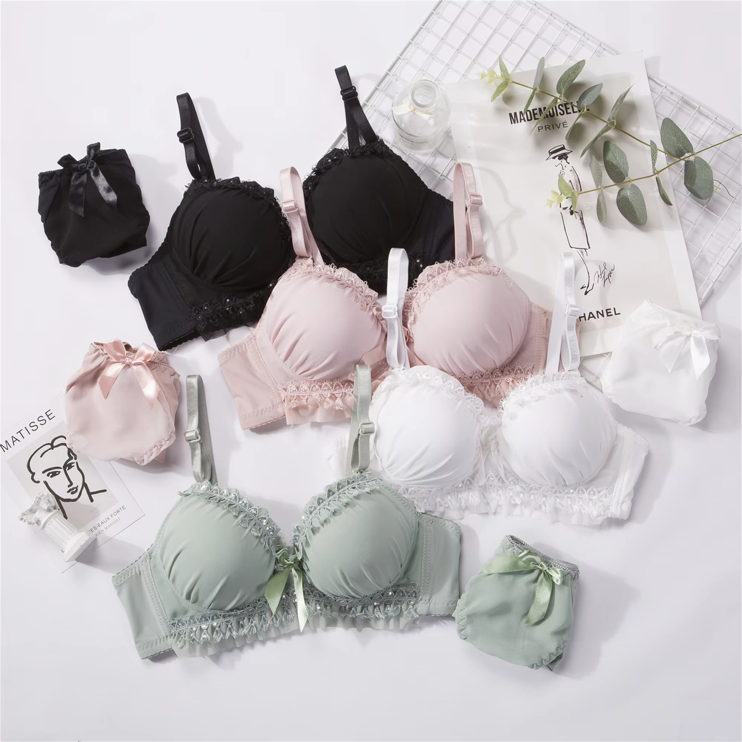 Combo Of 6 Bra & Panties Set Imported